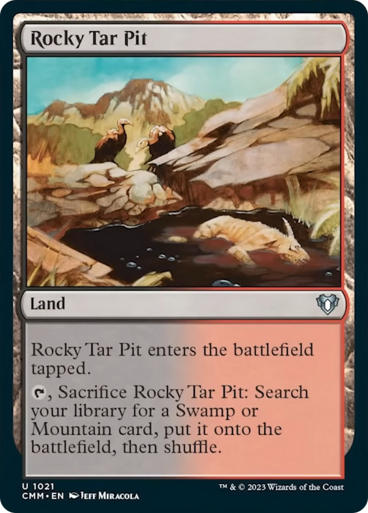 Rocky Tar Pit [Commander Masters] | Boutique FDB TCG