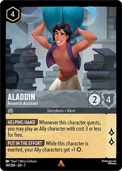 Aladdin - Research Assistant (197/204) [Archazia's Island] | Boutique FDB TCG