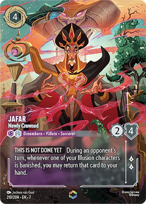 Jafar - Newly Crowned (Enchanted) (210/204) [Archazia's Island] | Boutique FDB TCG