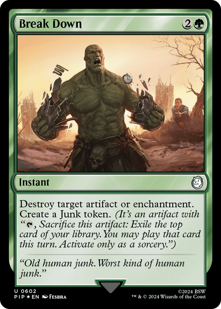 Break Down (Surge Foil) [Fallout] | Boutique FDB TCG