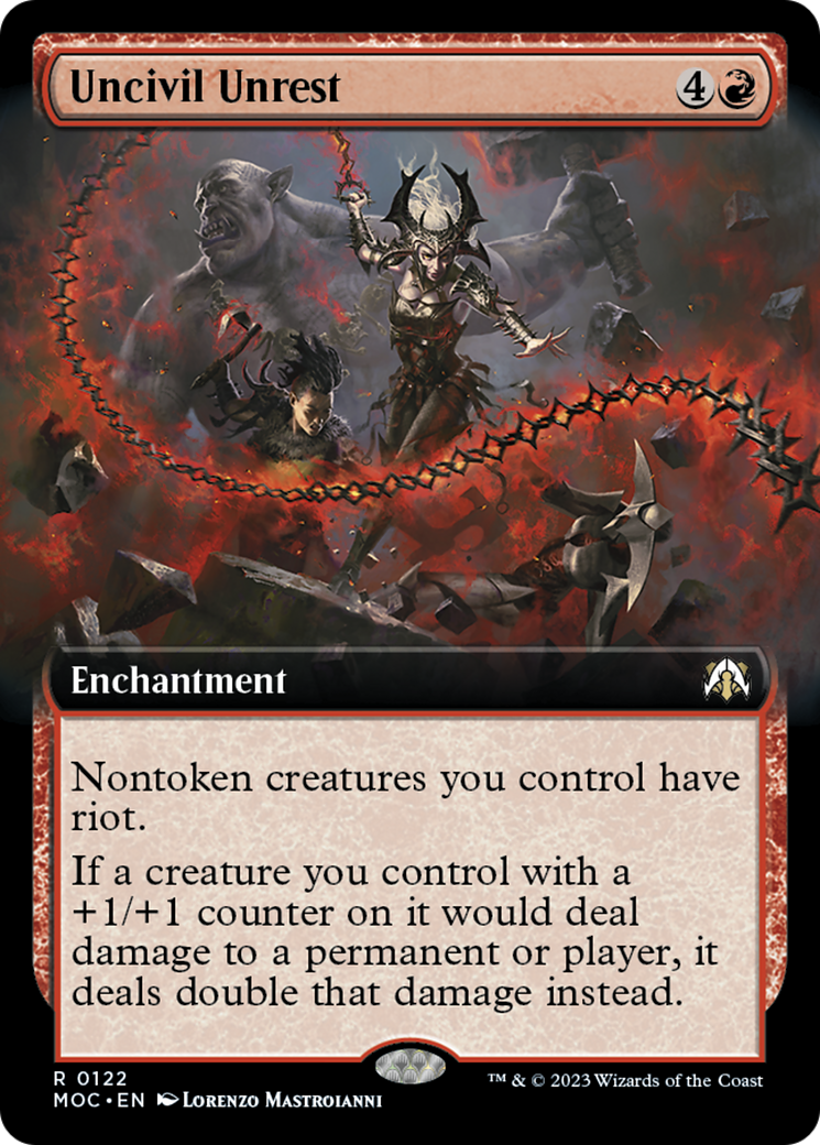 Uncivil Unrest (Extended Art) [March of the Machine Commander] | Boutique FDB TCG