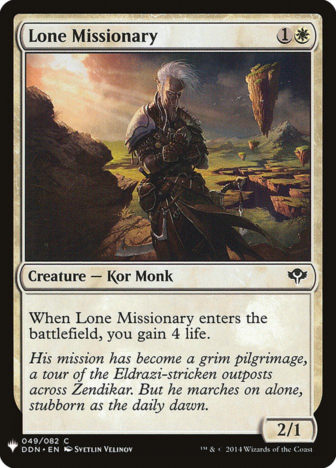 Lone Missionary [Mystery Booster] | Boutique FDB TCG