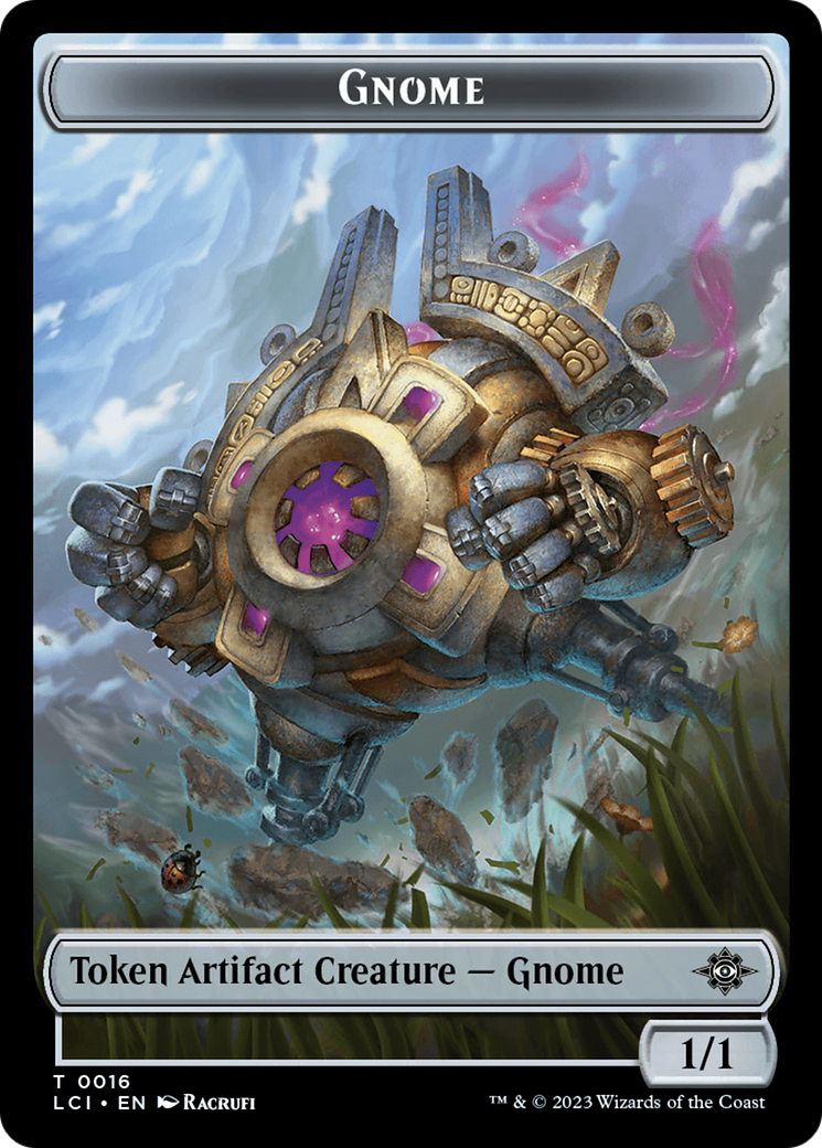 Gnome // Gnome Soldier Double-Sided Token [The Lost Caverns of Ixalan Tokens] | Boutique FDB TCG