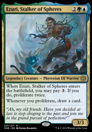 Ezuri, Stalker of Spheres (Promo Pack) [Phyrexia: All Will Be One Promos] | Boutique FDB TCG