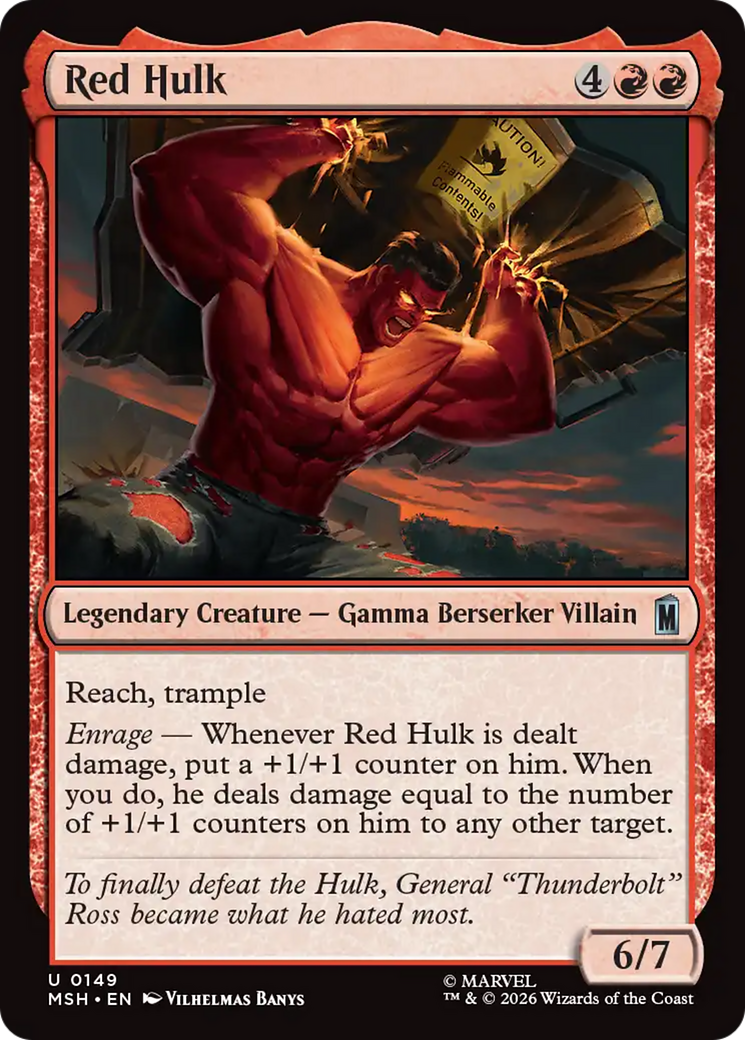 Red Hulk [Marvel Super Heroes] | Boutique FDB TCG