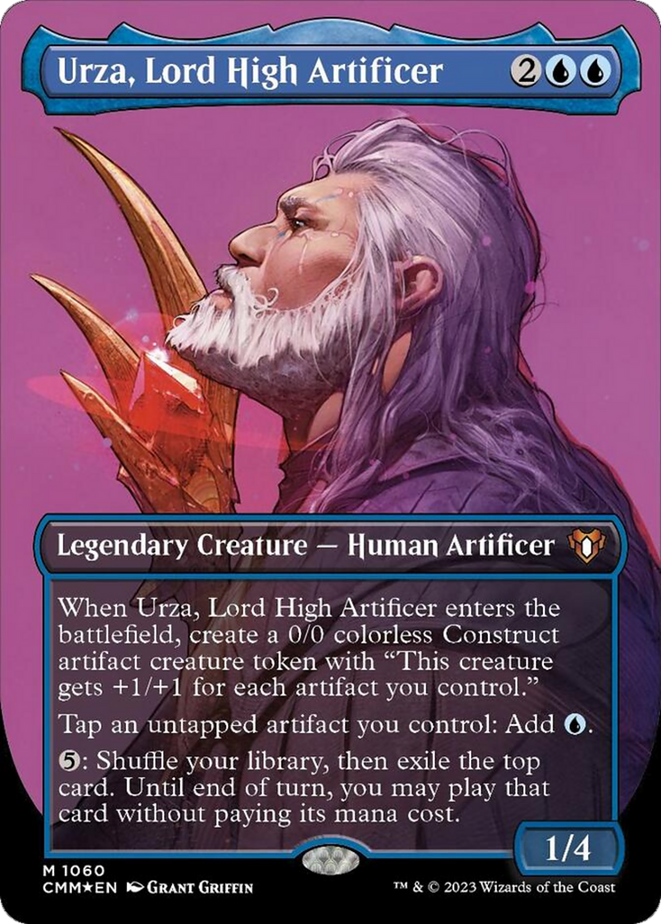 Urza, Lord High Artificer (Borderless Textured Foil Frame Break) [Commander Masters] | Boutique FDB TCG