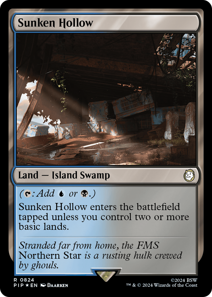 Sunken Hollow (Surge Foil) [Fallout] | Boutique FDB TCG