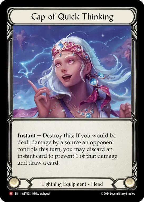 Cap of Quick Thinking [AST003] (Armory Deck: Aurora)  Rainbow Foil | Boutique FDB TCG