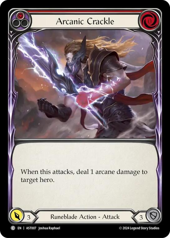 Arcanic Crackle (Red) [AST007] (Armory Deck: Aurora) | Boutique FDB TCG