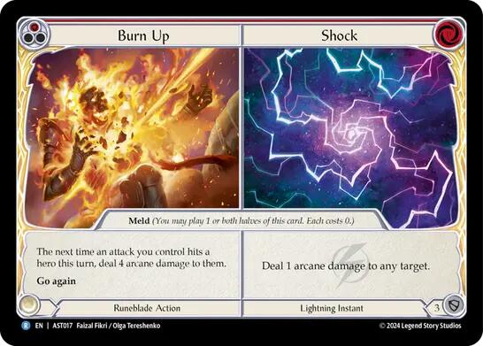 Burn Up // Shock [AST017] (Armory Deck: Aurora) | Boutique FDB TCG