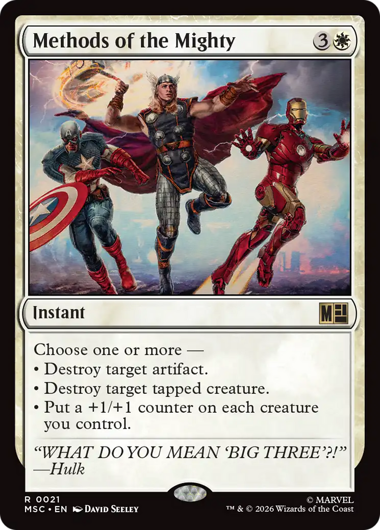 Methods of the Mighty [Marvel Super Heroes Commander] | Boutique FDB TCG