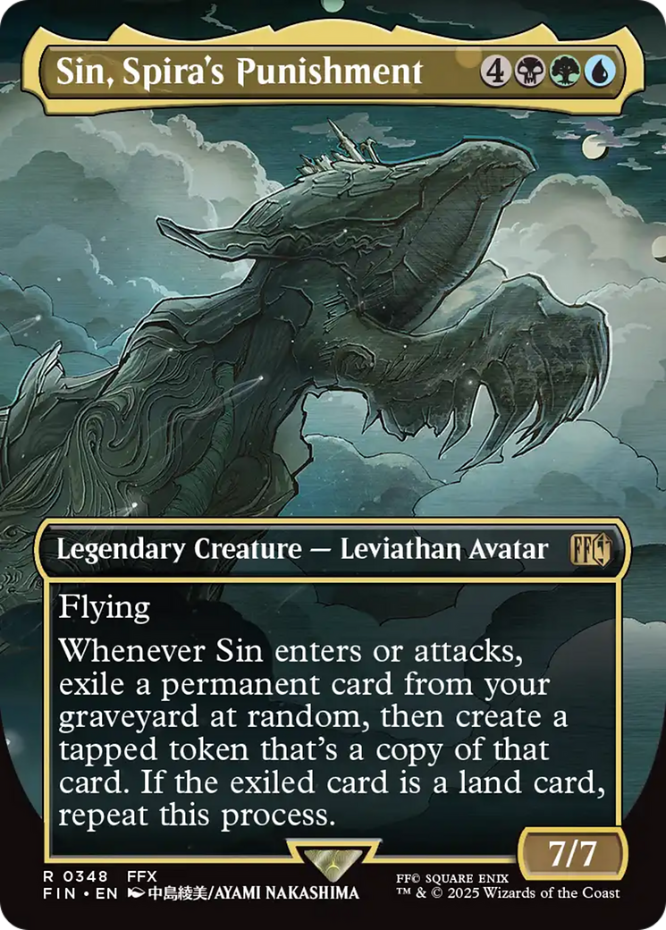 Sin, Spira's Punishment (Borderless) [FINAL FANTASY] | Boutique FDB TCG