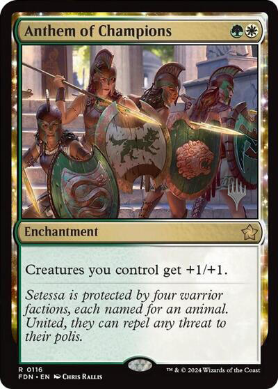 Anthem of Champions (Promo Pack) [Foundations Promos] | Boutique FDB TCG