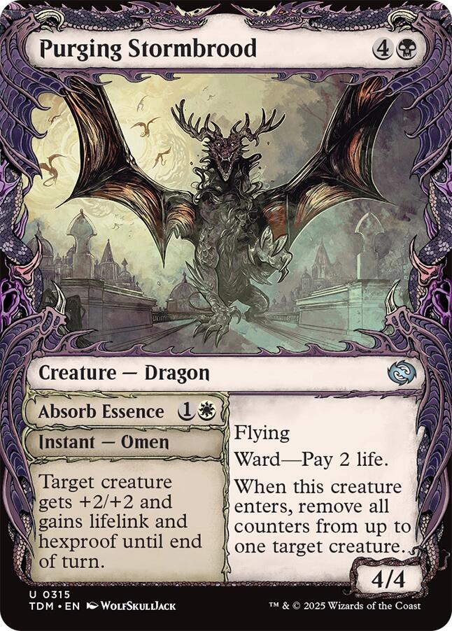 Purging Stormbrood (Showcase) [Tarkir: Dragonstorm] | Boutique FDB TCG