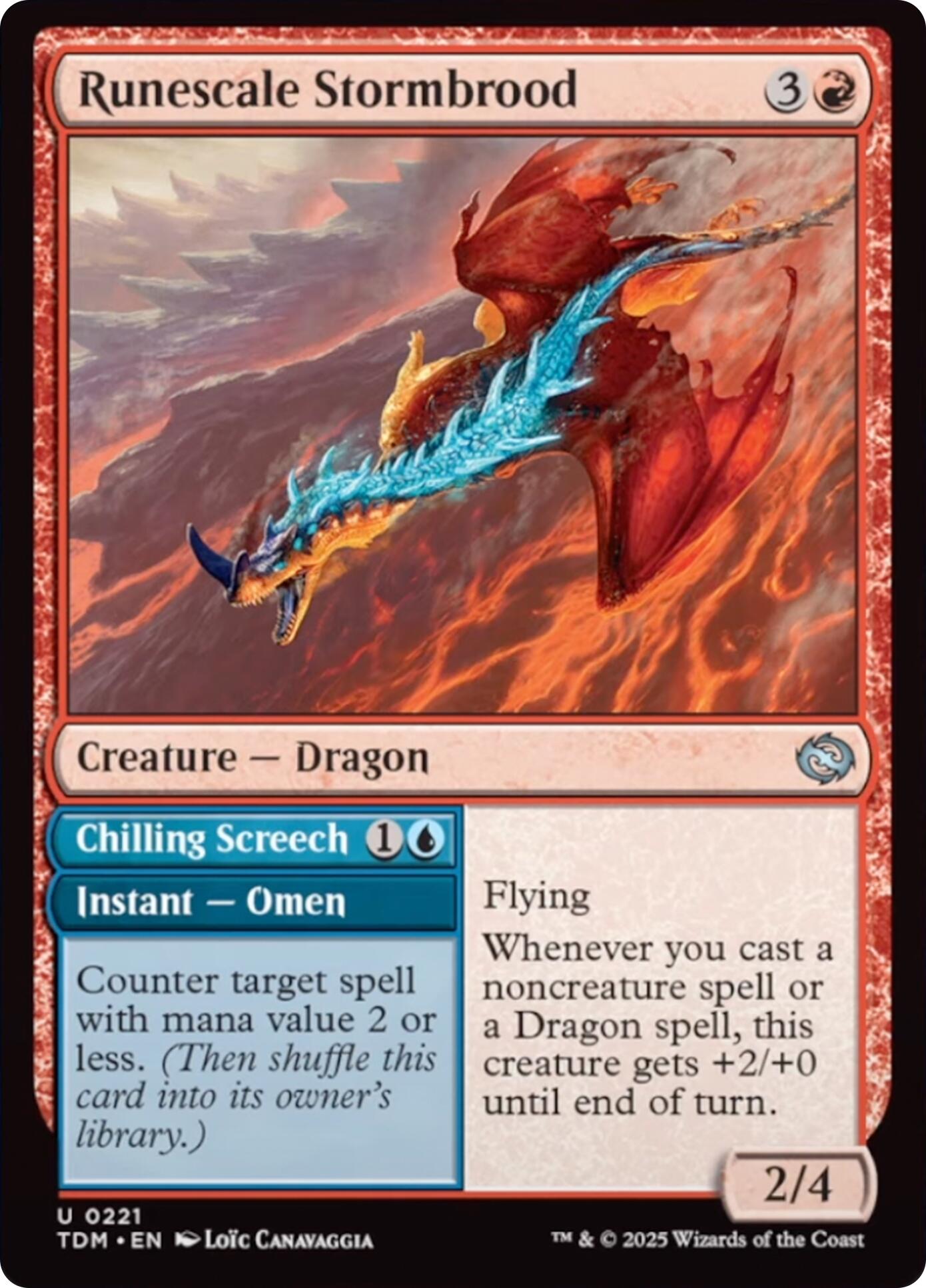 Runescale Stormbrood [Tarkir: Dragonstorm] | Boutique FDB TCG