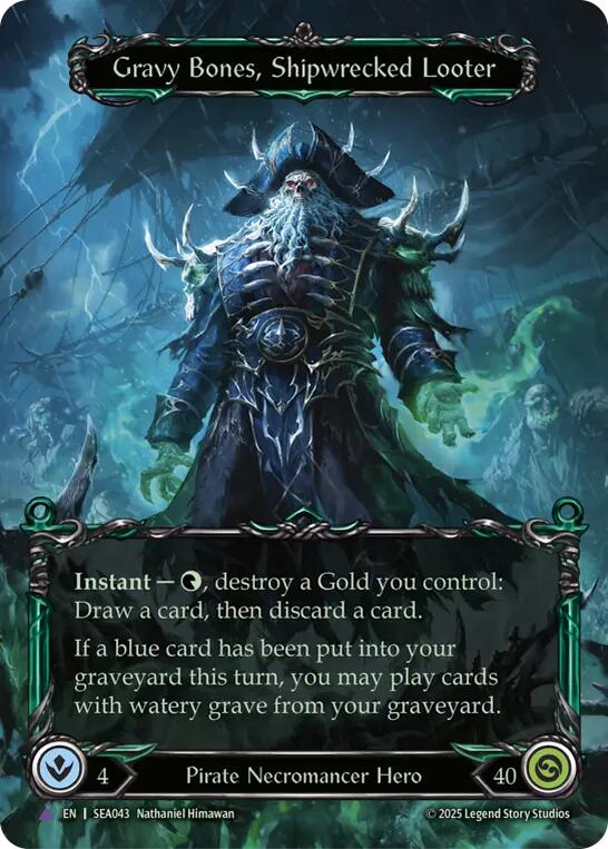 Gravy Bones, Shipwrecked Looter (Marvel) [SEA043] (High Seas)  Cold Foil | Boutique FDB TCG