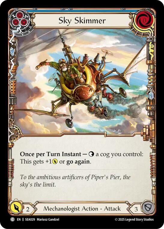 Sky Skimmer (Blue) [SEA029] (High Seas) | Boutique FDB TCG
