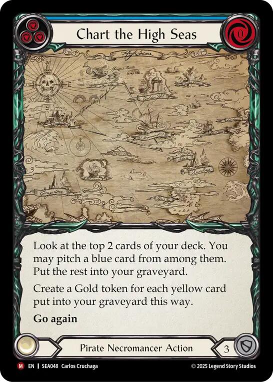 Chart the High Seas [SEA048] (High Seas)  Rainbow Foil | Boutique FDB TCG