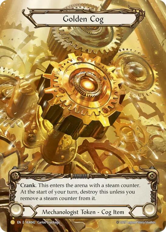 Golden Cog (Marvel) [SEA042] (High Seas)  Rainbow Foil | Boutique FDB TCG