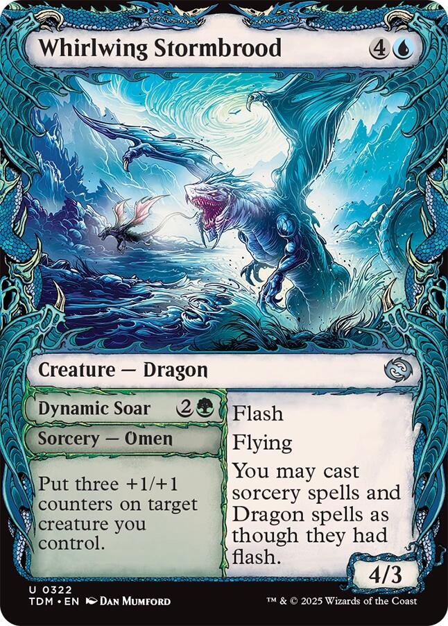 Whirlwing Stormbrood (Showcase) [Tarkir: Dragonstorm] | Boutique FDB TCG