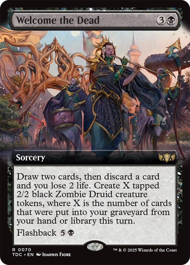 Welcome the Dead (Extended Art) [Tarkir: Dragonstorm Commander] | Boutique FDB TCG
