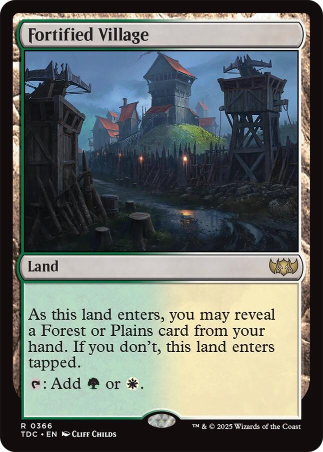Fortified Village [Tarkir: Dragonstorm Commander] | Boutique FDB TCG