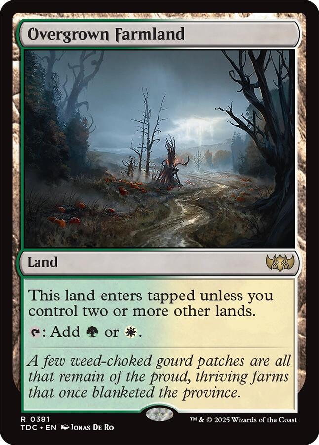 Overgrown Farmland [Tarkir: Dragonstorm Commander] | Boutique FDB TCG