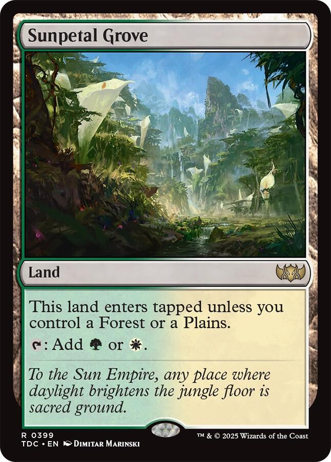 Sunpetal Grove [Tarkir: Dragonstorm Commander] | Boutique FDB TCG
