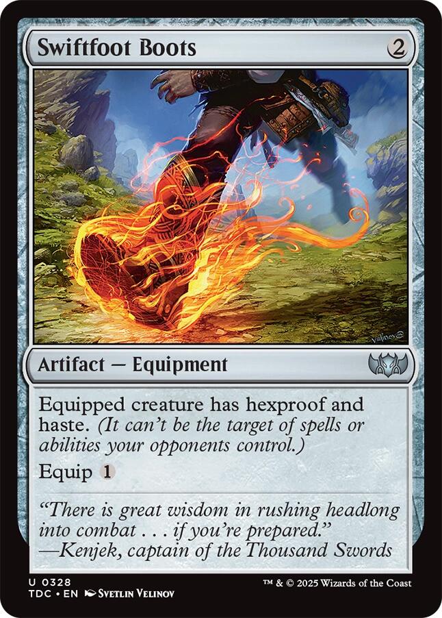 Swiftfoot Boots [Tarkir: Dragonstorm Commander] | Boutique FDB TCG