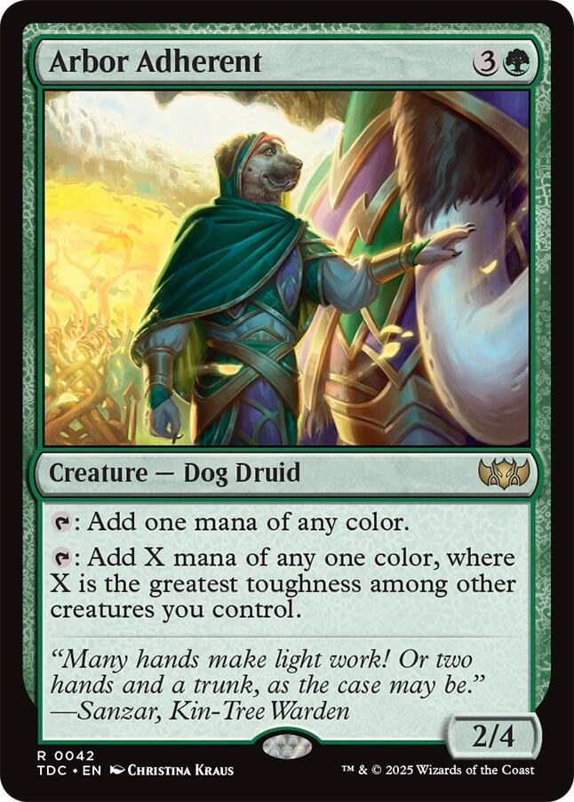 Arbor Adherent [Tarkir: Dragonstorm Commander] | Boutique FDB TCG