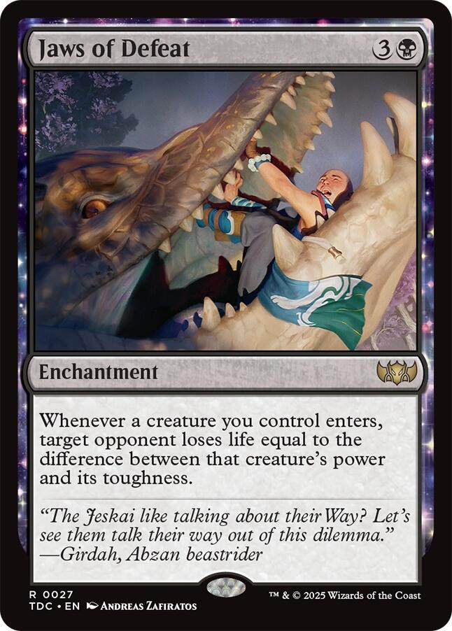Jaws of Defeat [Tarkir: Dragonstorm Commander] | Boutique FDB TCG