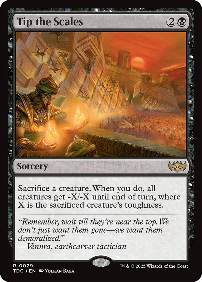 Tip the Scales [Tarkir: Dragonstorm Commander] | Boutique FDB TCG