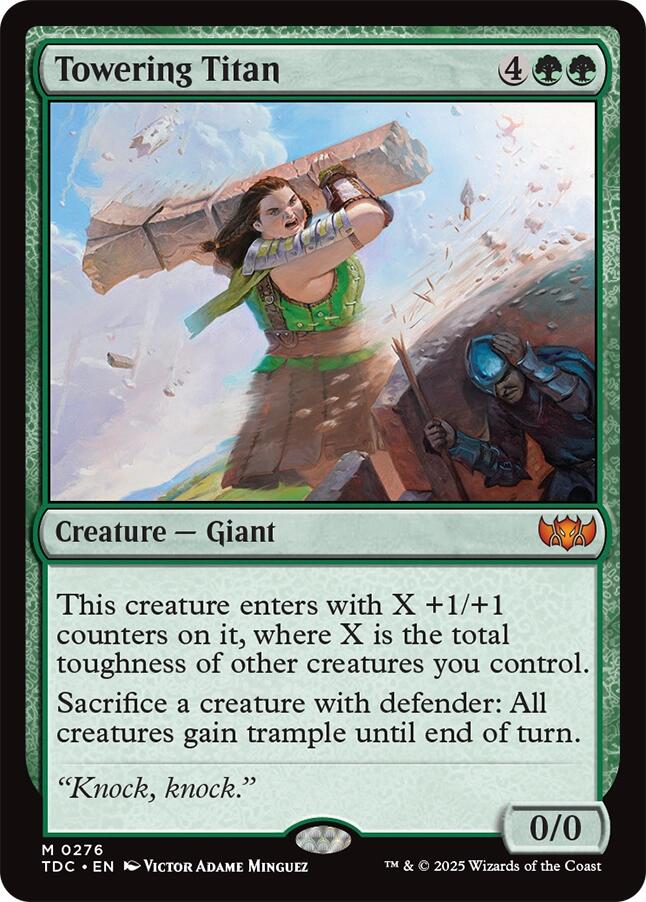 Towering Titan [Tarkir: Dragonstorm Commander] | Boutique FDB TCG