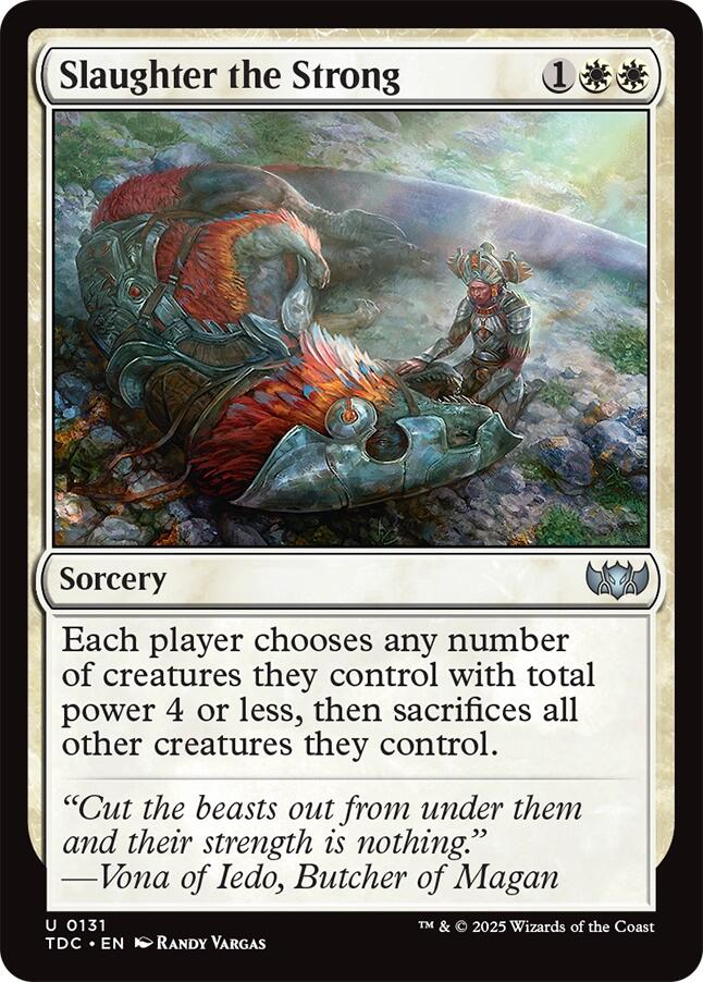 Slaughter the Strong [Tarkir: Dragonstorm Commander] | Boutique FDB TCG