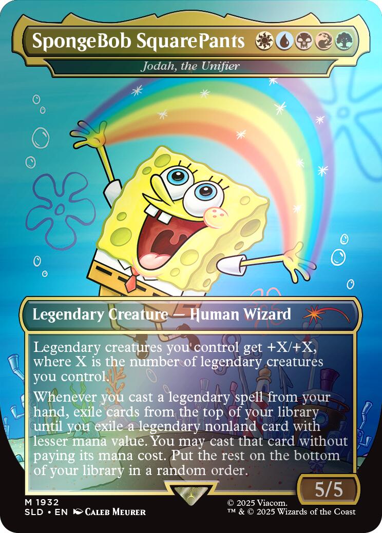 SpongeBob SquarePants - Jodah, the Unifier (Rainbow Foil) [Secret Lair Drop Series] | Boutique FDB TCG