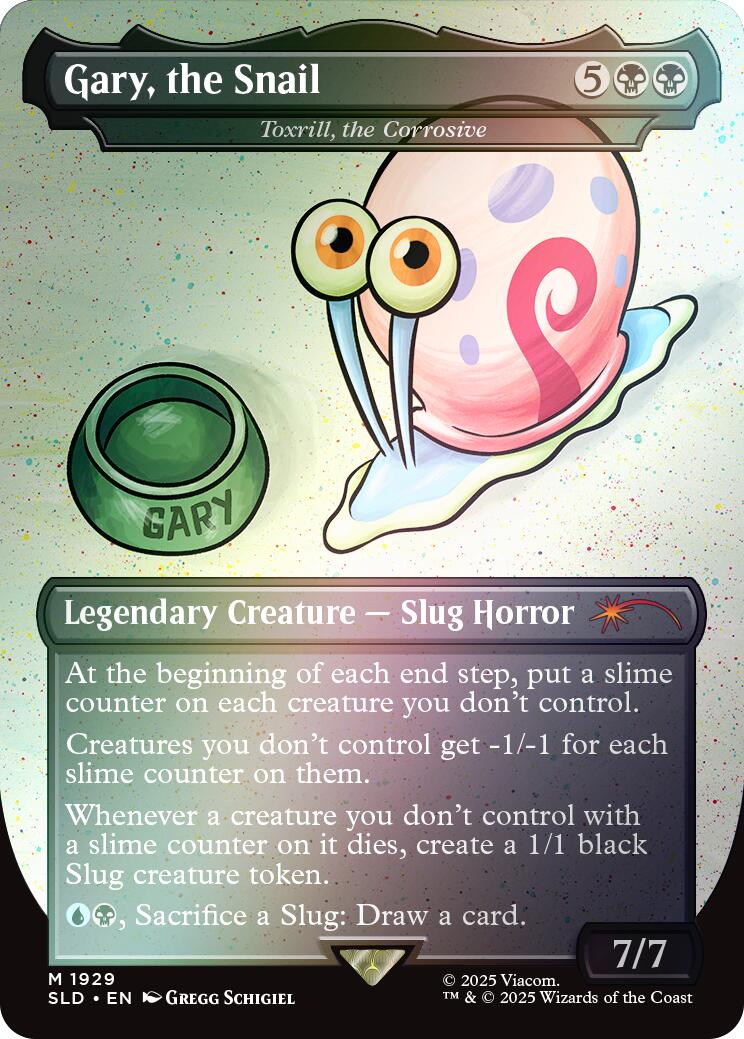 Gary, the Snail - Toxrill, the Corrosive (Rainbow Foil) [Secret Lair Drop Series] | Boutique FDB TCG