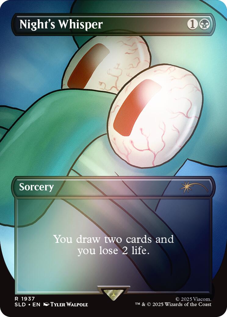 Night's Whisper (Rainbow Foil) [Secret Lair Drop Series] | Boutique FDB TCG