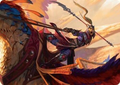 Dragonback Lancer Art Card (3/54) [Tarkir: Dragonstorm Art Series] | Boutique FDB TCG
