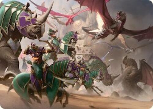 United Battlefront Art Card (5/54) [Tarkir: Dragonstorm Art Series] | Boutique FDB TCG