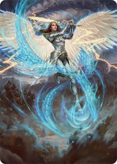 Elspeth, Storm Slayer Art Card (49/54) [Tarkir: Dragonstorm Art Series] | Boutique FDB TCG