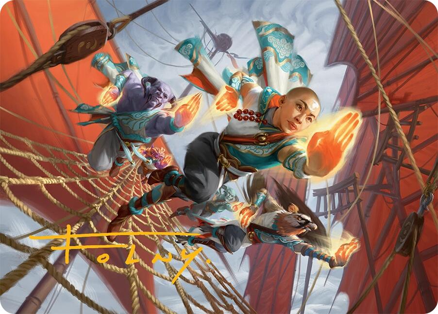 Aligned Heart Art Card (52/54) (Gold-Stamped Signature) [Tarkir: Dragonstorm Art Series] | Boutique FDB TCG