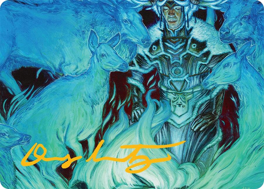 Unending Whisper Art Card (9/54) (Gold-Stamped Signature) [Tarkir: Dragonstorm Art Series] | Boutique FDB TCG