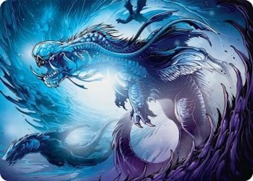 Roiling Dragonstorm Art Card (33/54) [Tarkir: Dragonstorm Art Series] | Boutique FDB TCG