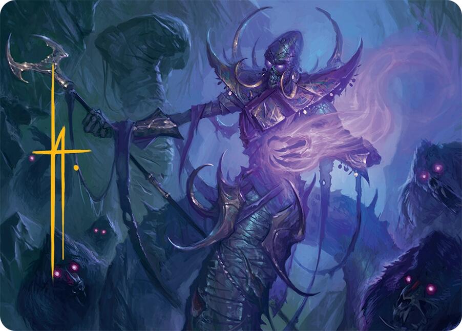 Sidisi, Regent of the Mire Art Card (14/54) (Gold-Stamped Signature) [Tarkir: Dragonstorm Art Series] | Boutique FDB TCG