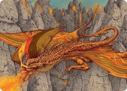 Magmatic Hellkite Art Card (34/54) [Tarkir: Dragonstorm Art Series] | Boutique FDB TCG