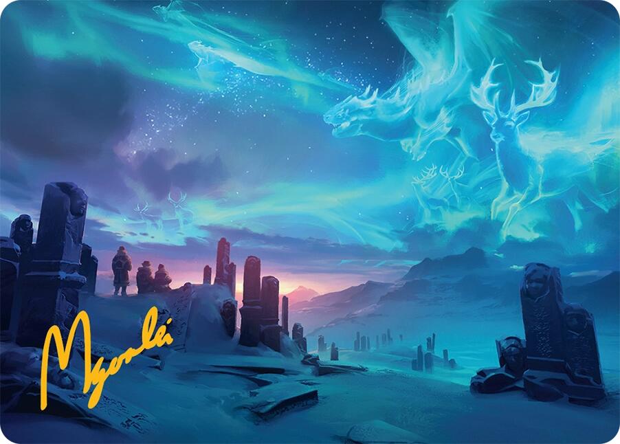 Auroral Procession Art Card (20/54) (Gold-Stamped Signature) [Tarkir: Dragonstorm Art Series] | Boutique FDB TCG