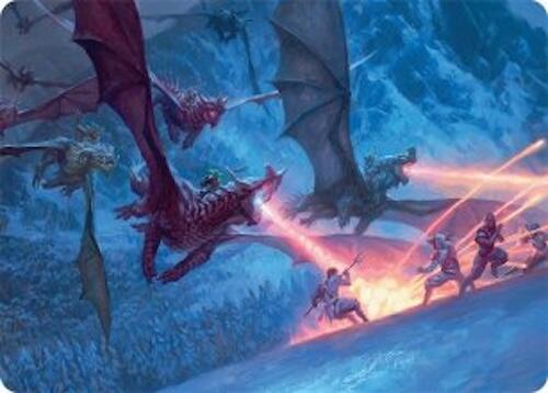 Dragonback Assault Art Card (22/54) [Tarkir: Dragonstorm Art Series] | Boutique FDB TCG
