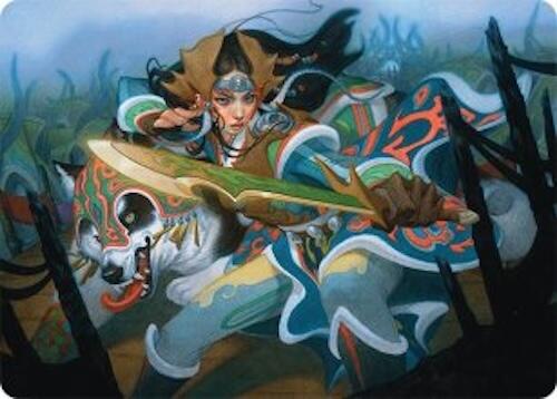 Eshki Dragonclaw Art Card (23/54) [Tarkir: Dragonstorm Art Series] | Boutique FDB TCG