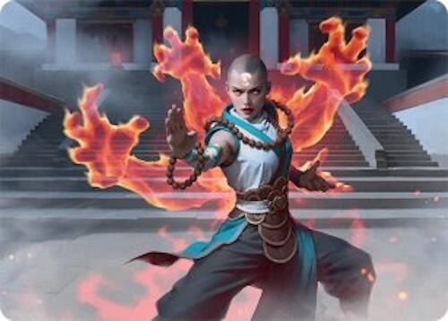 Flamehold Grappler Art Card (24/54) [Tarkir: Dragonstorm Art Series] | Boutique FDB TCG