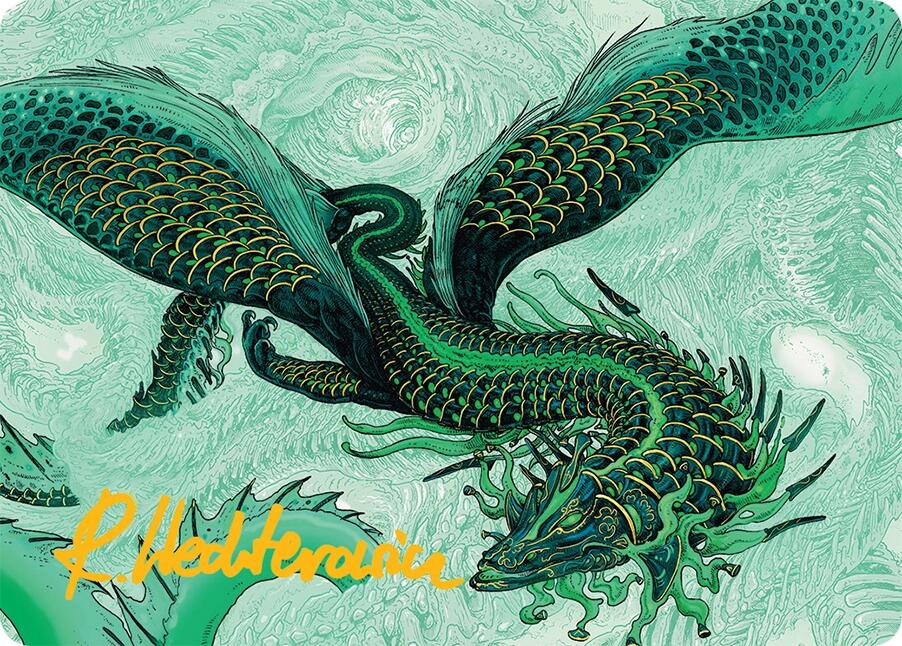Teval, Arbiter of Virtue Art Card (38/54) (Gold-Stamped Signature) [Tarkir: Dragonstorm Art Series] | Boutique FDB TCG